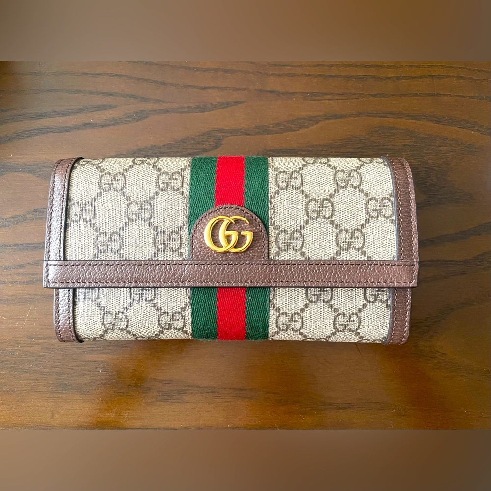 Brand New Ophidia GG continental wallet